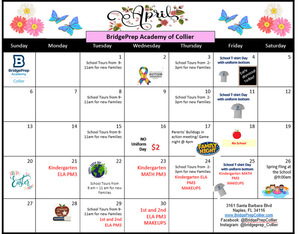 ✨ April 2025 calendar for all the events!
